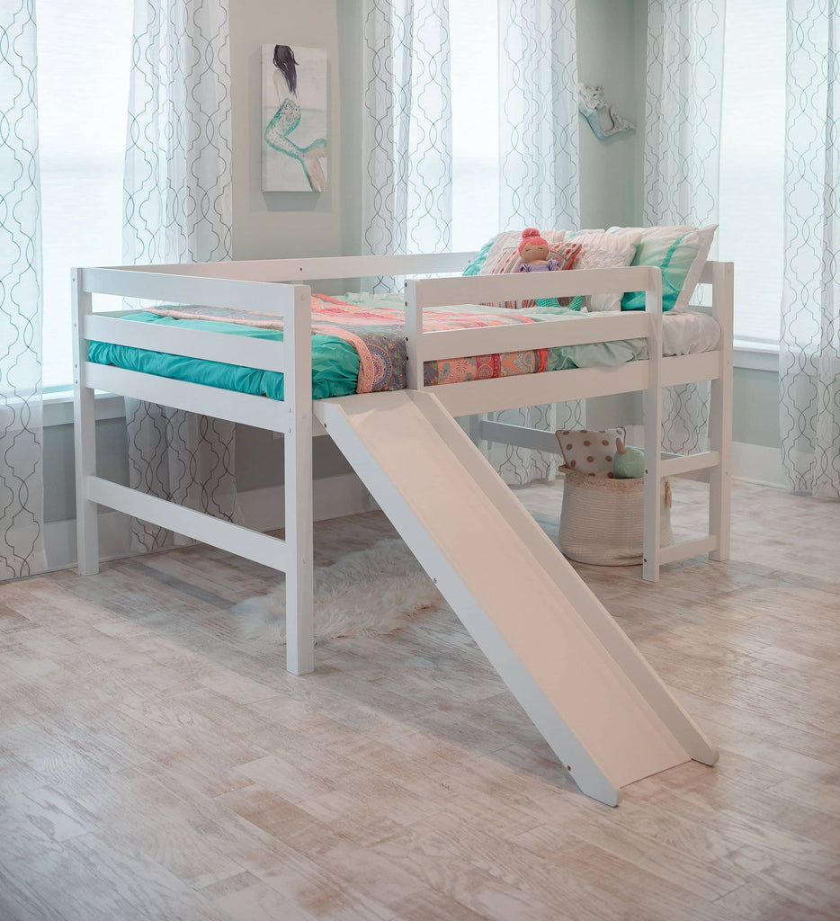 Full Loft Bed with Slide (LB-2102)